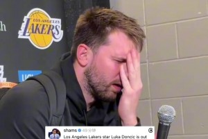 希望早日恢复吧 赛后接受采访的东契奇尽显无奈.....